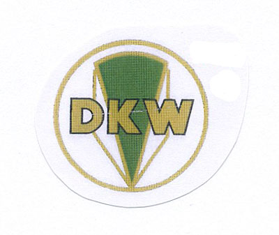 Zweirad Union: "DKW" mit Logo im Kreis 